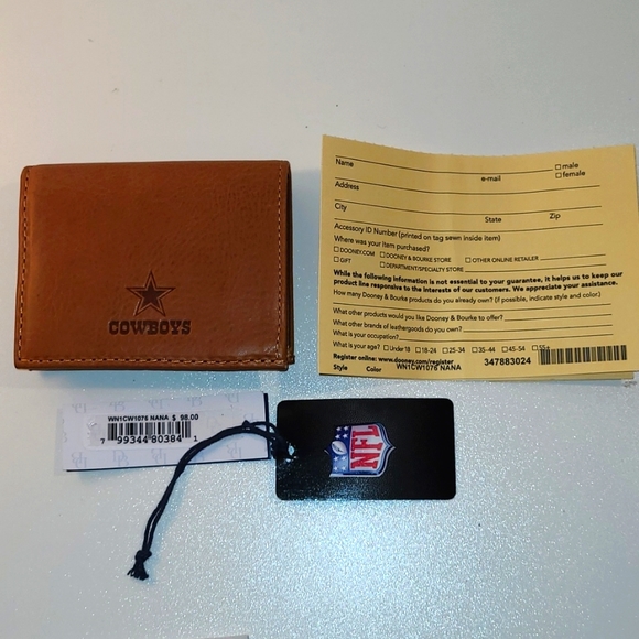 Dooney & Bourke Bags New Dallas Cowboy Credit Card Wallet Dooney